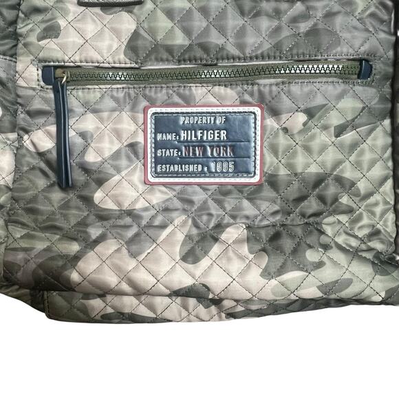 Tommy Hilfiger Camo Olive Quilted Mini-Backpack - Picture 3 of 14
